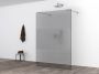Wiesbaden Inloopdouche 100x200cm Antikalk Rook Mat Glas 8mm Veiligheidsglas Excl. Stabilisatiestang en Profielset - Thumbnail 4
