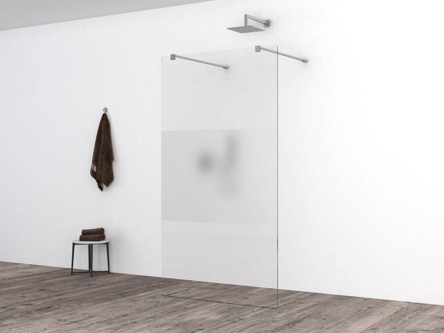 Wiesbaden Glasplaat Slim | 80x200 cm | Nano | Helder met melkglas