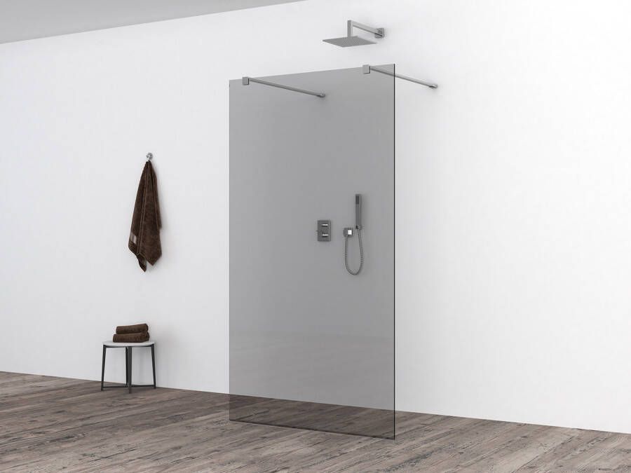 Wiesbaden Glasplaat Slim | 90x200 cm | Nano | Rookglas