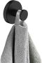 Wiesbaden Handdoek haak Alonzo | Wandmontage | 5.5 cm | Enkel haaks | Zwart mat - Thumbnail 1