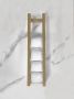Wiesbaden Handdoek rek Loft | 50 cm | Wandmontage | Staal | Vierkant | Geborsteld messing - Thumbnail 1