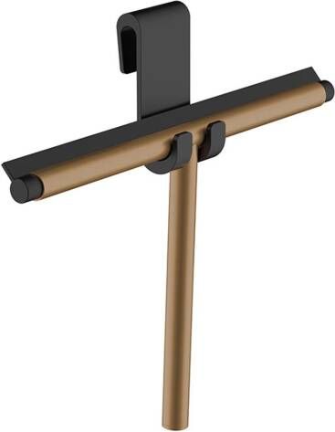 Wiesbaden Handwisser Alonzo | Met flexibele glashaak | Messing | Rond | Geborsteld brons koper