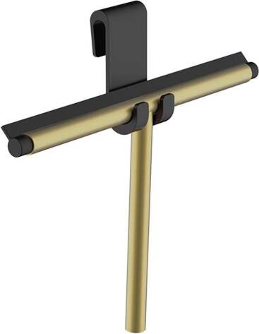 Wiesbaden Handwisser Alonzo | Met flexibele glashaak | Messing | Rond | Geborsteld messing