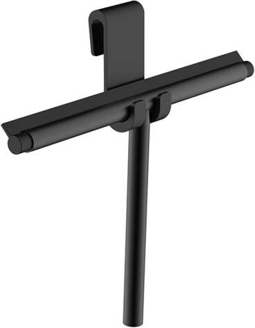 Wiesbaden Handwisser Alonzo | Met flexibele glashaak | Messing | Rond | Mat zwart