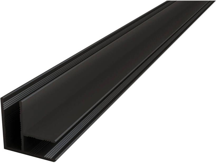 Wiesbaden Slim | hoekprofiel | 200 cm voor glaswand 8 of 10 mm| zwart mat - Foto 4