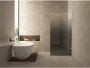 Wiesbaden Inloopdouche Less | 80x200 cm | Rechts | Spiegelrook- naar helderglas | Geborsteld messing beslag - Thumbnail 1