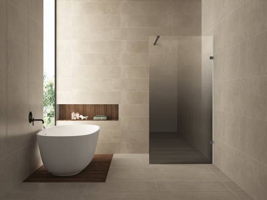 Wiesbaden Inloopdouche Less | 90x200 cm | Rechts | Spiegelrook- naar helder glas | Gunmetal beslag