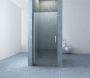 Wiesbaden Nisdeur Eco | 80x195x0.6 cm | Helder glas | Chroom beslag - Thumbnail 1