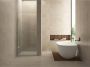 Wiesbaden Nisdeur Less | 70x200 cm | Nano-coating | Incl.Schanierset | Helder glas | Geborsteld messing beslag - Thumbnail 1