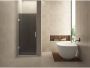 Wiesbaden Nisdeur Less | 70x200x0.8 cm | Rookglas | Chroom beslag - Thumbnail 1