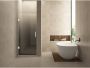 Wiesbaden Nisdeur Less | 80x200 cm | Links | Spiegelrook- naar helder glas | Mat wit beslag - Thumbnail 1