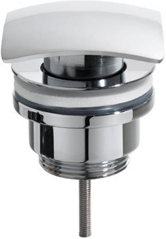 Wiesbaden Afvoerplug Rombo | 5 4" | Click waste | Messing | Vierkant | Chroom - Foto 3