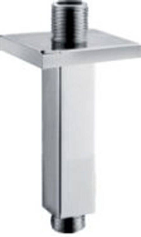 Wiesbaden Douchearm Rombo | 15 cm | Plafond montage | Messing | Vierkant | Chroom - Foto 4