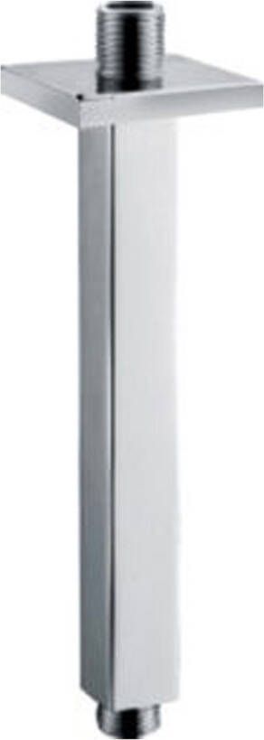 Wiesbaden Douchearm Rombo | 20 cm | Plafond montage | Messing | Vierkant | Chroom - Foto 2