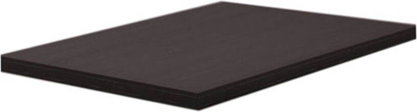 Wiesbaden Wastafelblad Vision Rechthoek 60x46x2 5cm MDF Houtnerf Grijs Zonder Afvoergat