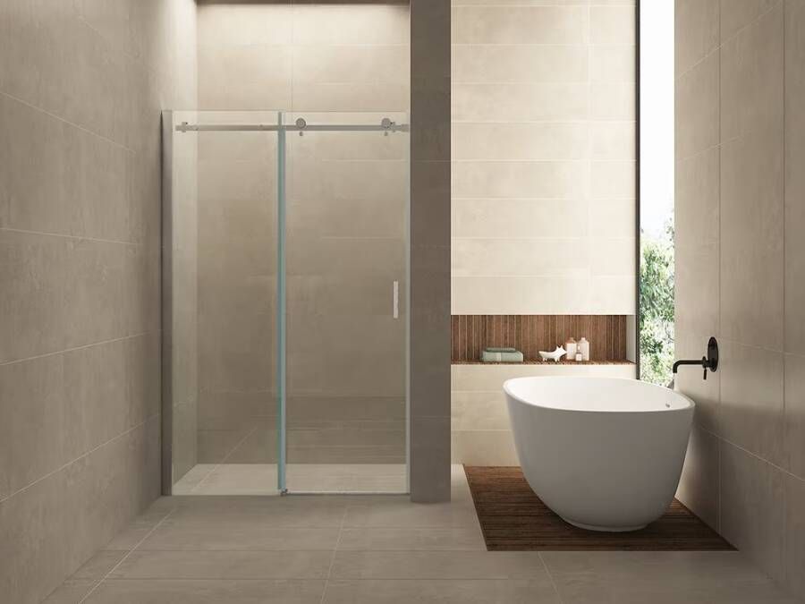 Wiesbaden Douchedeur Eco Nisdeur Schuifdeur 140x200cm Antikalk Helder Glas Chroom Profiel 8mm Veiligheidsglas Easy Clean - Foto 6