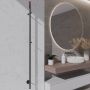 Wiesbaden Staafhanddoekradiator Callista | 150x6.3 cm | Elektrisch | 60 watt | Mat zwart - Thumbnail 1