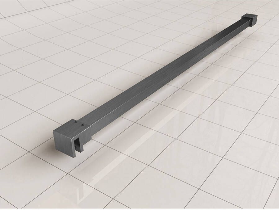 Wiesbaden Stabilisatiestang Slim | 120 cm | t.b.v. inloopdouche | Gunmetal