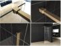 Wiesbaden Thinline profiel set 200 cm met stabilisatiestang 120 cm geborsteld messing - Thumbnail 2