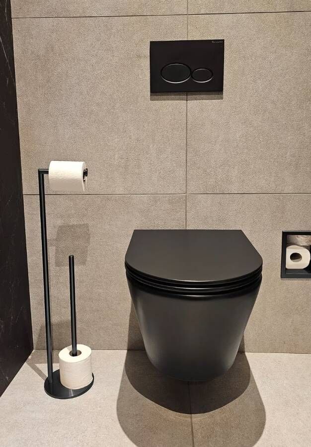 Wiesbaden Toiletrolhouder Alonzo | Vrijstaand | Met reserverolhouder | Messing | Gunmetal
