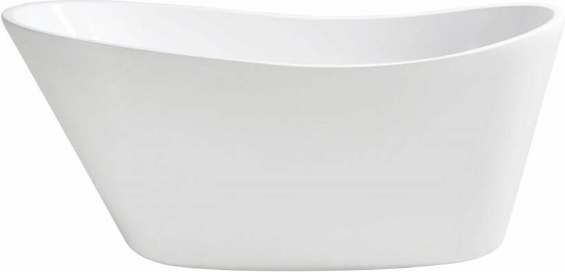 Wiesbaden Ligbad Vrijstaand Trapeze Ovaal 72x170x66cm Glasvezelversterkt Hoogwaardig Acryl Glans Wit met Badwaste en Overloop - Foto 5