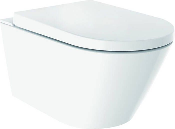 Wiesbaden Vesta bidet toilet randloos met softclose zitting wit