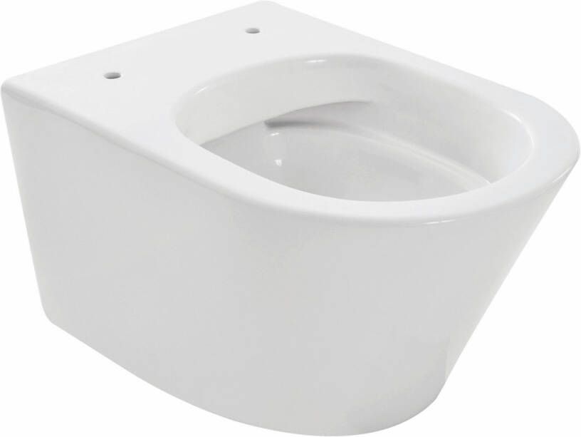 Wiesbaden Wandcloset Vesta | 52 cm | Rimless | Excl.Toiletzitting | Keramiek | Wit glans