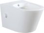 Wiesbaden Wandcloset Vesta | 52 cm | Rimless | Bidet functie-koud water | Excl.Toiletzitting | Keramiek | Mat wit - Thumbnail 1