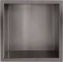 Wiesbaden Wandnis Demis | Inbouw | 30x30x7 cm | 1 vak | Gunmetal PVD - Thumbnail 1