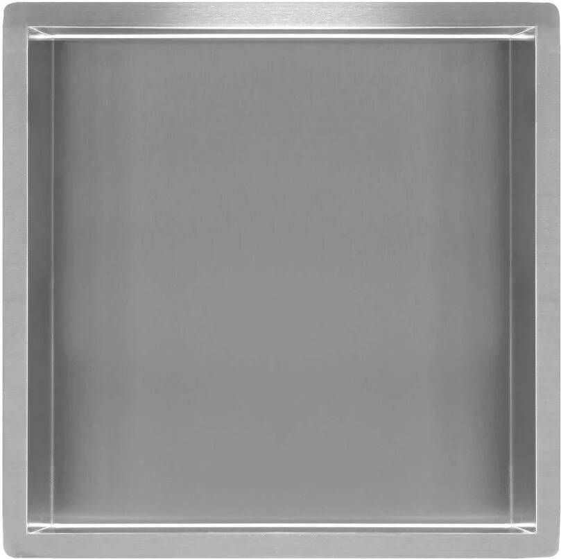 Wiesbaden Wandnis Demis | Inbouw | 30x30x7 cm | 1 vak | RVS
