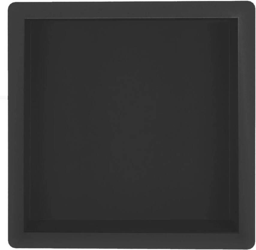 Wiesbaden Wandnis Demis | Inbouw | 30x30x7 cm | 1 vak | Zwart mat