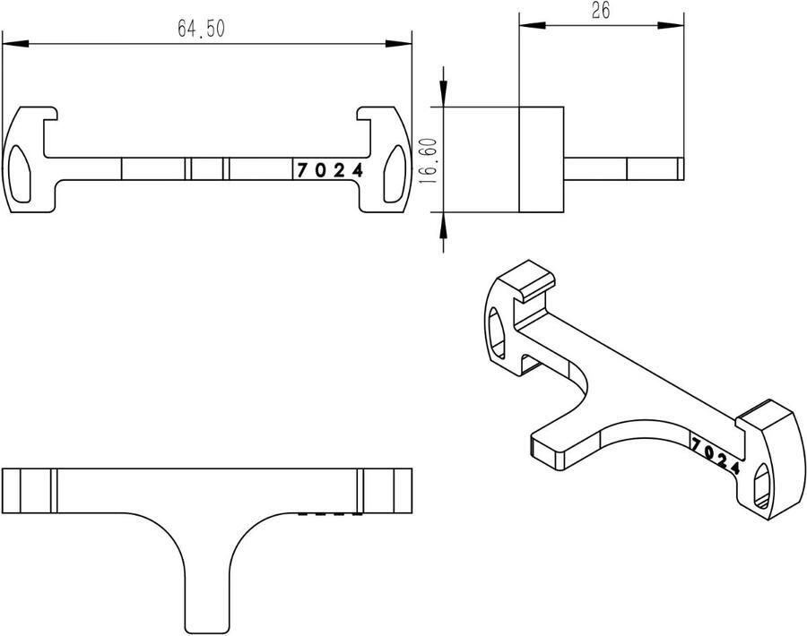 Wiesbaden Afstandhouder universeel voor douchegoot roosters kunststof kleur messing