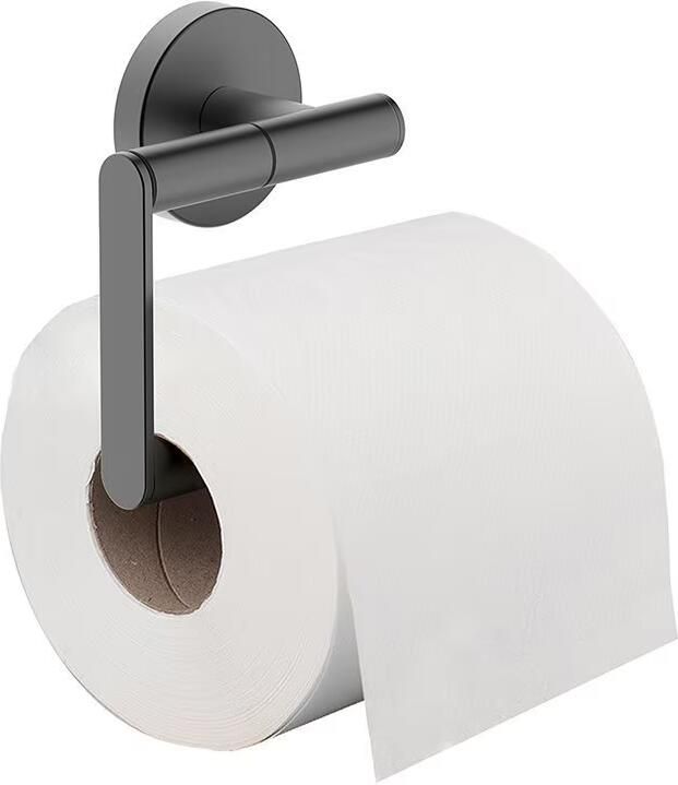 Wiesbaden Alonzo toiletrolhouder zonder klep Gunmetal PVD - Foto 3