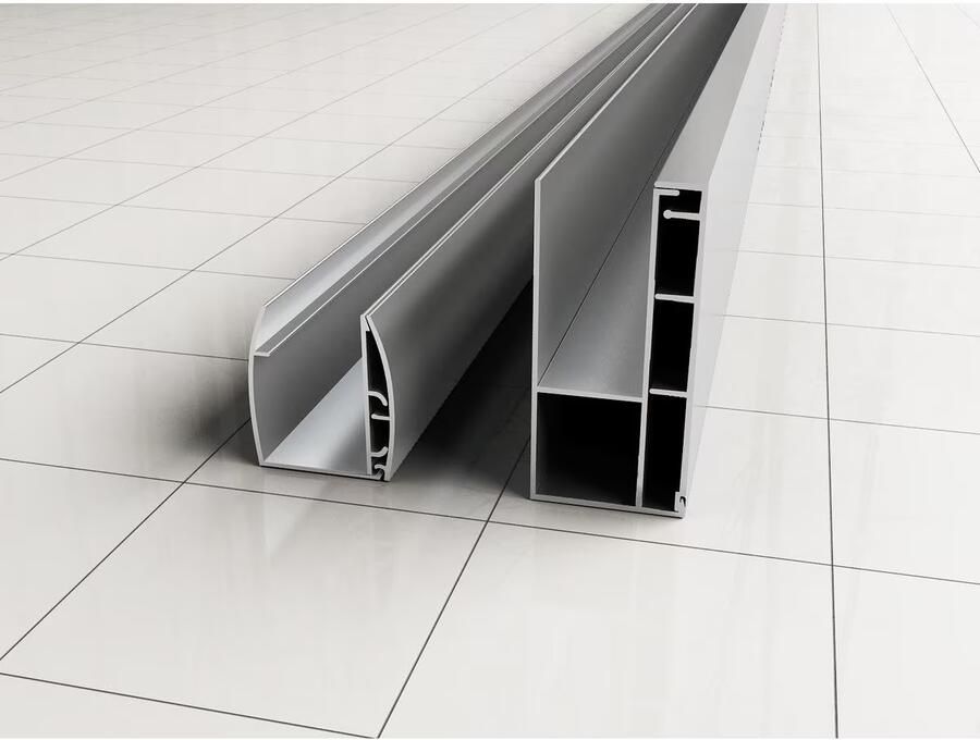 Wiesbaden Verbredingsprofiel voor Douchewand Aluminium 3x200cm - Foto 2