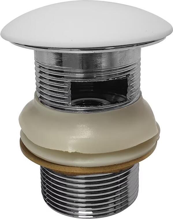 Wiesbaden bad afvoer set chroom en mat wit - Foto 3