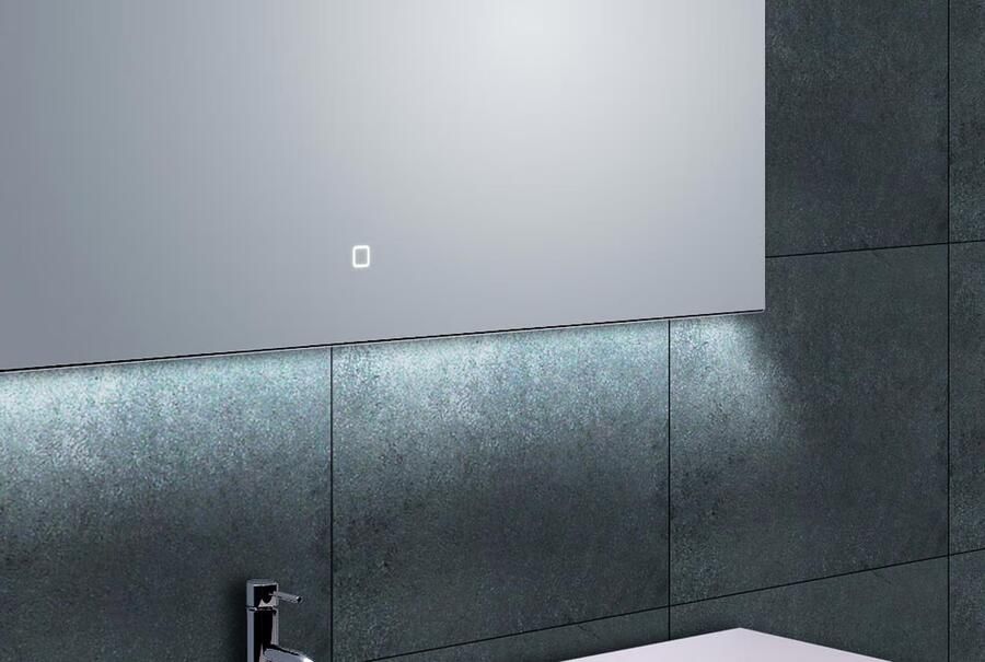 Wiesbaden Badkamerspiegel Ambi one | 140x60 cm | Rechthoekig | Directe en indirecte LED verlichting | Touch button | Met verwarming - Foto 5