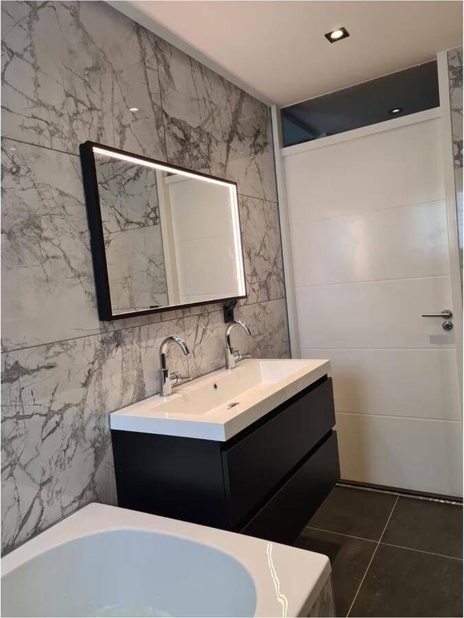 Wiesbaden Badkamerspiegel Maro | 120x60 cm | Rechthoekig | Directe LED verlichting | Touch button | Met verwarming - Foto 7