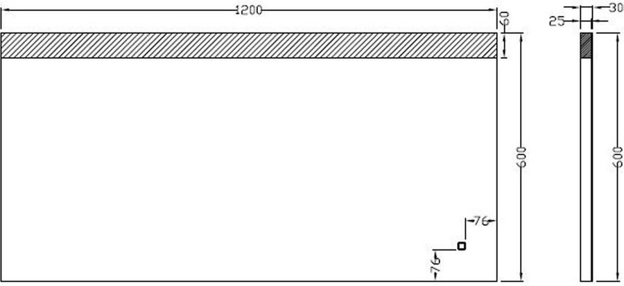 Wiesbaden Badkamerspiegel Single | 120x60 cm | Rechthoekig | Directe en indirecte LED verlichting | Touch button | Met verwarming - Foto 8