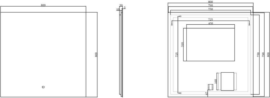 Wiesbaden Badkamerspiegel Soulspiegel Rechthoek 140x80cm Geintegreerde LED Verlichting Verwarming Anti Condens Lichtschakelaar Dimbaar - Foto 7