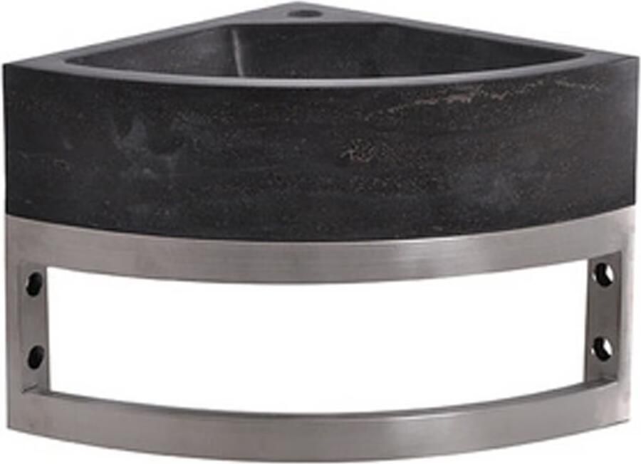 Wiesbaden Bracket frame voor hoekfontein 30x30x15 cm rvs