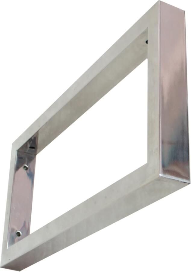 Wiesbaden Bracket ophangbeugel plankdrager vierkant 46x22 cm chroom - Foto 3