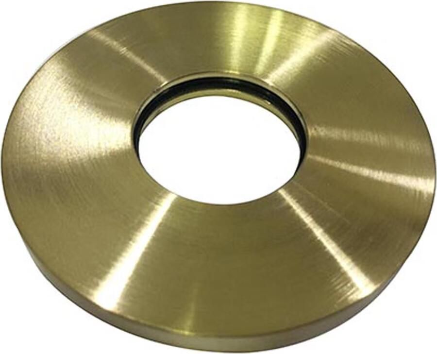 Wiesbaden Caral Messing schuifrozet voor inbouw uitloop 65 mm | Geborsteld messing PVD - Foto 2