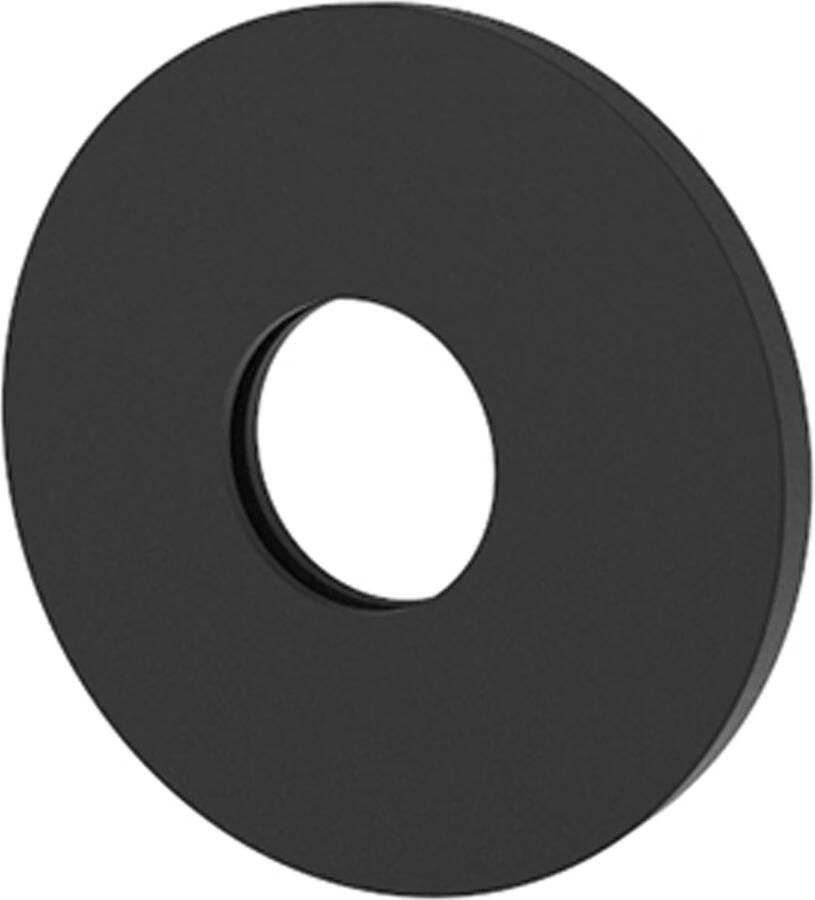 Wiesbaden Caral Zwart schuifrozet voor inbouw uitloop 75 mm messing zwart mat - Foto 3