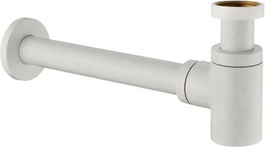Wiesbaden Design Sifon UniMatch Caral | 5 4" | Compact | Messing | Rond | Wit mat - Foto 3