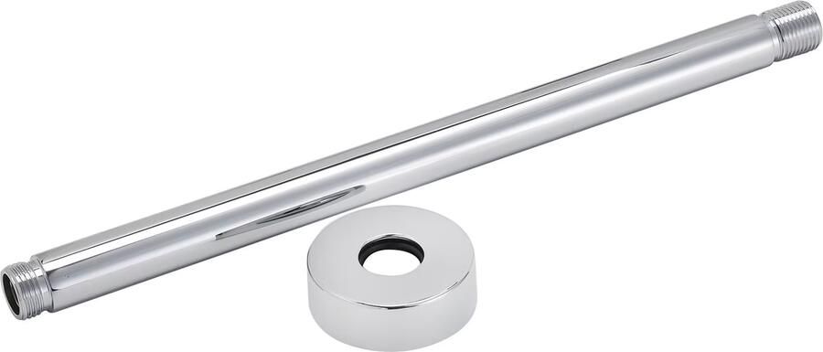 Wiesbaden Douchearm UniMatch Caral | 30 cm | Plafond montage | Messing | Rond | Chroom - Foto 4