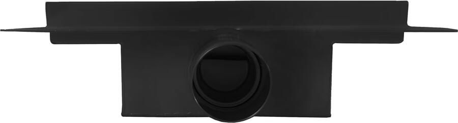 Wiesbaden doucheput met flens en zijafvoer 15x15 cm zwart mat - Foto 2