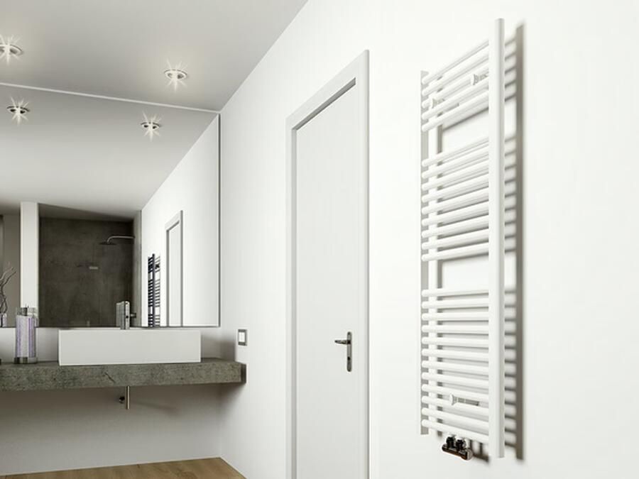 Wiesbaden Designradiator Elara 120x45cm 538 Watt Glans Wit Middenonderaansluiting - Foto 10