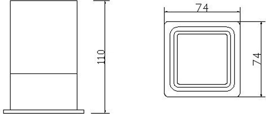Wiesbaden Eris vrijstaande glashouder chroom