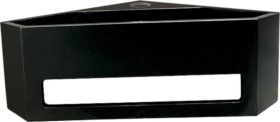 Wiesbaden Fontein Julia | 35x35x16 cm | Solid surface | Hoek | 1 kraangat | Driehoek | Zwart mat - Foto 2