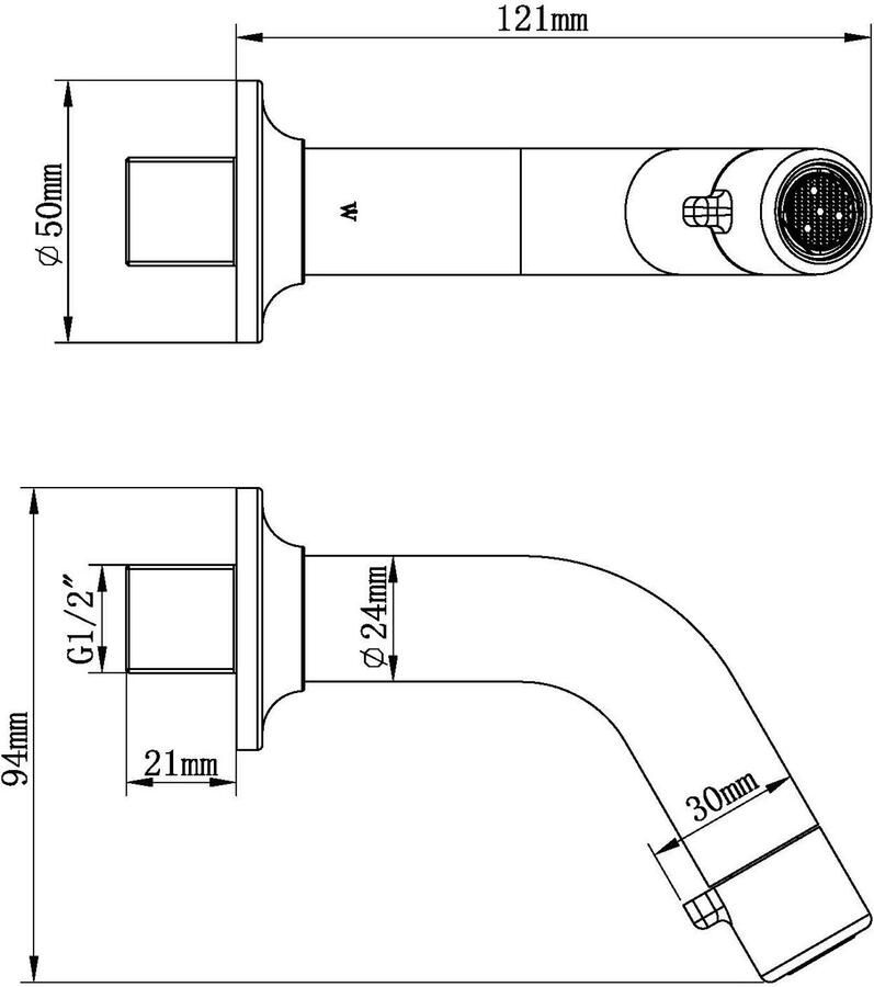 Wiesbaden Fonteinkraan Sophia | Inbouw | Koudwater kraan | Rond | Chroom - Foto 2